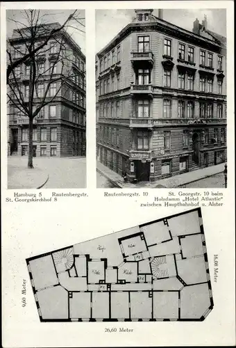 Ak Hamburg Mitte St. Georg, Gasthaus Otto Bannecke, St. Georgstraße 10