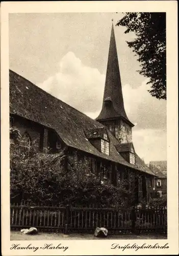 Ak Hamburg Harburg, Dreifaltigkeitskirche