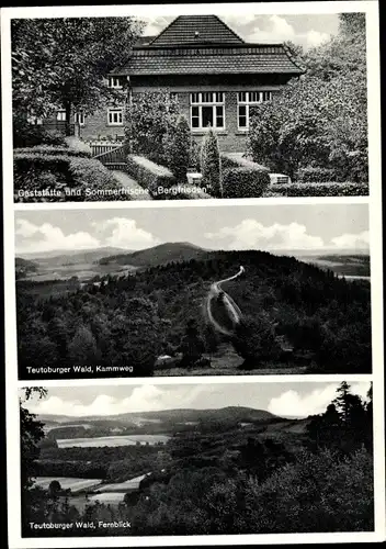 Ak Isingdorf Werther in Westfalen, Gaststätte und Sommerfrische Bergfrieden, Kammweg