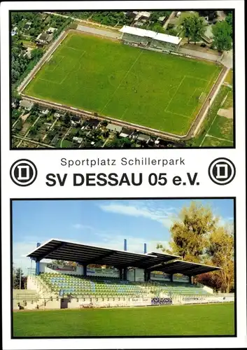 Ak Dessau in Sachsen Anhalt, Sportplatz Schillerpark, SV Dessau 05 e.V.