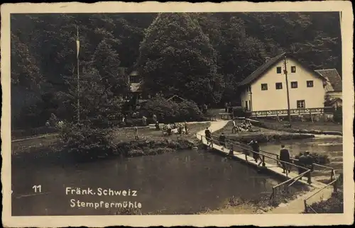 Foto Ak Behringersmühle Gößweinstein in Oberfranken, Stempfermühle