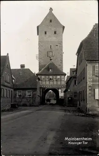 Ak Mainbernheim in Unterfranken, Kitzinger Tor