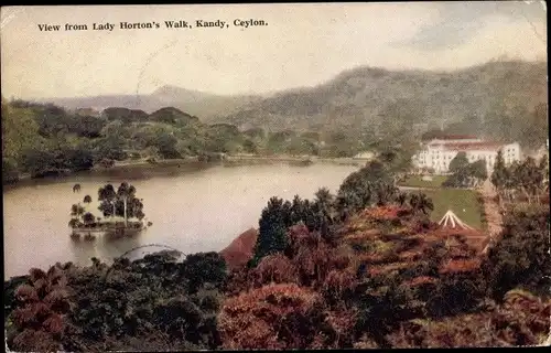 Ak Kandy Sri Lanka Ceylon, View from Lady Horton's Walk