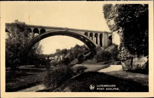 Ak Luxemburg, Pont Adolphe