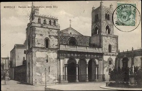 Ak Monreale Sicilia, Facciata della Cathedrale