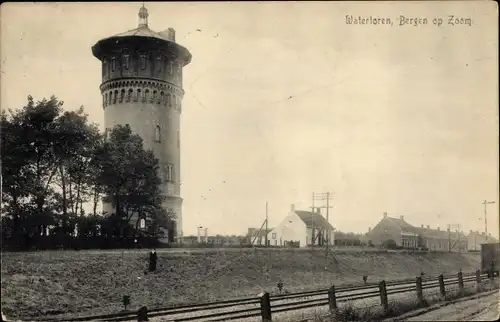 Ak Bergen op Zoom Nordbrabant Niederlande, Watertoren