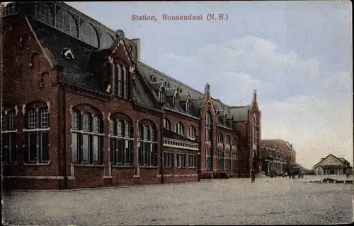 Ak Roosendaal Nordbrabant Niederlande, Station, Bahnhof