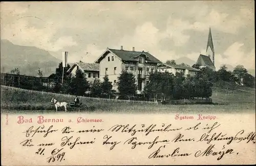 Ak Bernau am Chiemsee, System Kneipp, Kirche