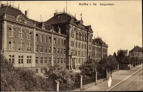 Ak Hartha in Sachsen, Bürgerschule