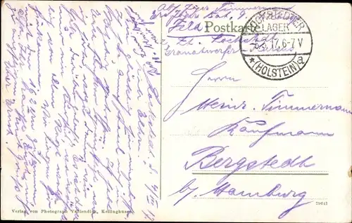 Ak Lockstedt in Holstein, Lockstedter Lager, Lagerstraße, marschierende Soldaten