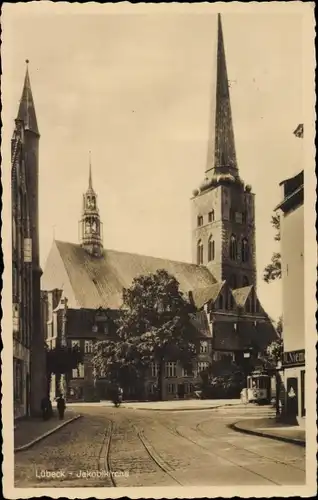 Ak Lübeck in Schleswig Holstein, Jakobikirche