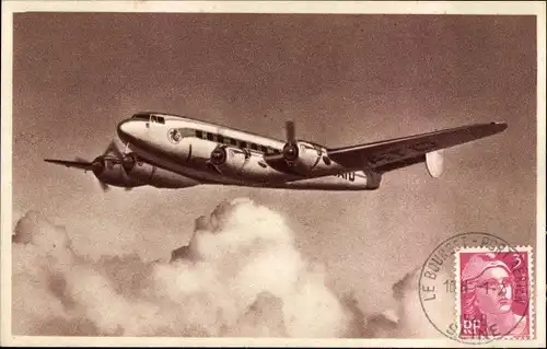 Ak Französisches Passagierflugzeug Languedoc 161, Air France