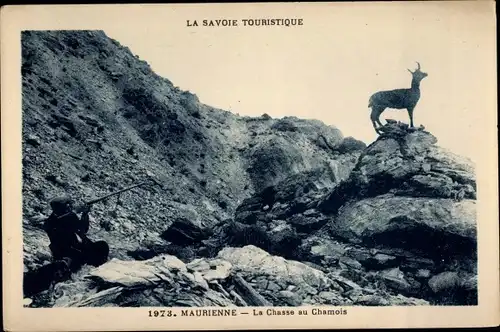 Ak Maurienne, La Chasse au Chamois, Jagd, Bergziege