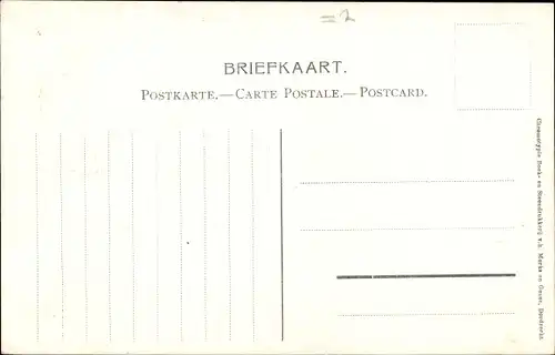 Künstler Ak Gerstenhauer, J. G., Frau in niederländischer Tracht, Wohnhaus, Katze, T. Knottenbelt