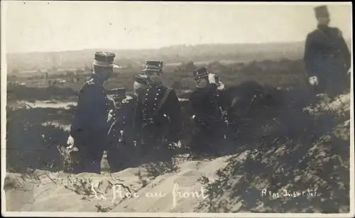 Ak König Albert I., Le Roi au Front, Belgische Armee