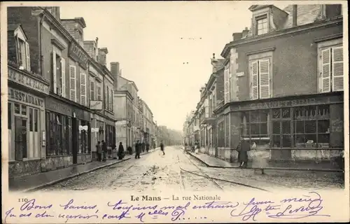 Ak Le Mans Sarthe, La Rue Nationale