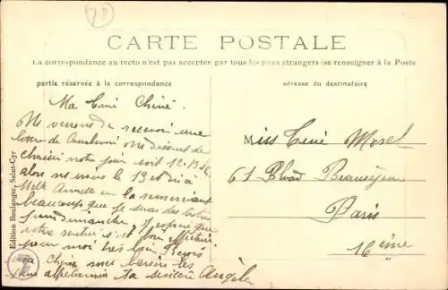 Ak Saint Cyr l'Ecole Yvelines, Rue de l'Ecole, Le Rempart