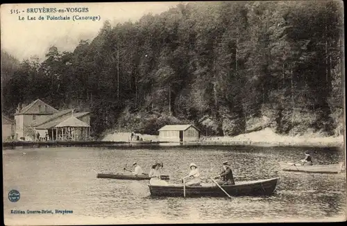 Ak Bruyères Vosges, Le Lac de Pointhaie, See, Ruderboote