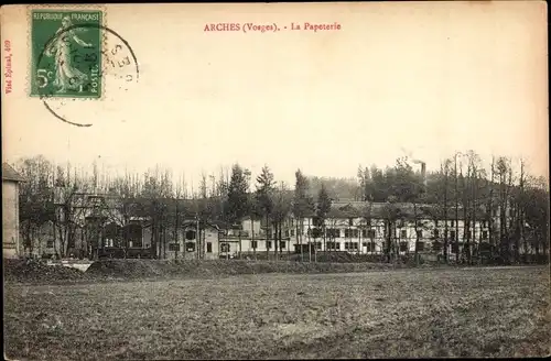 Ak Arches Vosges, La Papeterie