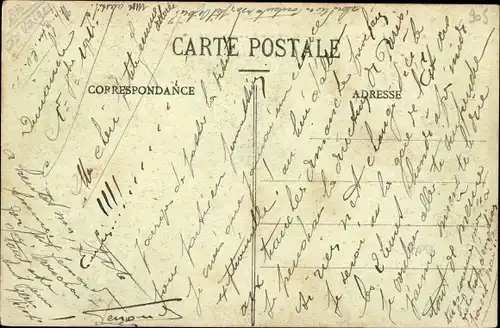 Ak Clézentaine Vosges, La Guerre en Lorraine en 1914-16, zerstörte Gebäude