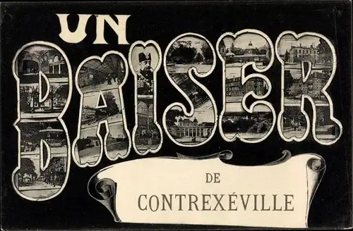 Buchstaben Ak Contrexéville Lothringen Vosges, Stadtansichten, Un Baiser
