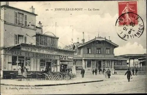 Ak Joinville le Pont Val de Marne, La Gare