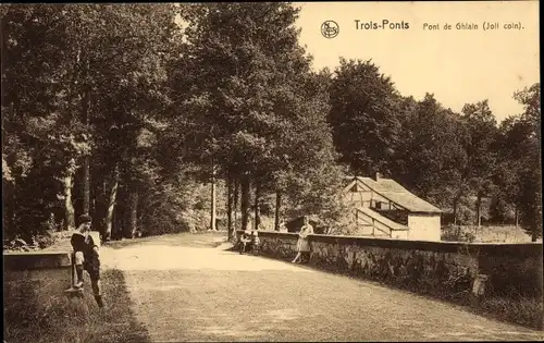 Ak Trois Ponts Dreibrücken Wallonien Lüttich, Pont de Ghlain