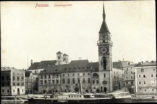 Ak Passau in Niederbayern, Landungsplatz