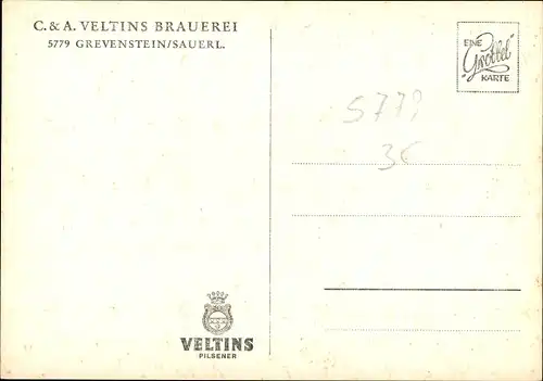 Ak Grevenstein Meschede im Sauerland, C. & A. Veltins Brauerei