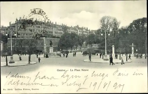 Ak Genève Genf Schweiz, La Place Neuve