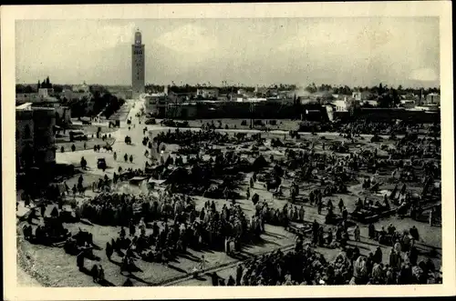 Ak Marrakesch Marokko, Place Djema El Fna