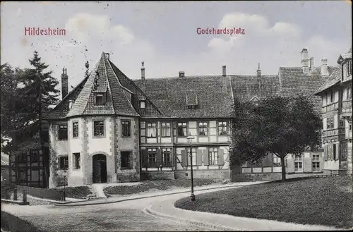 Ak Hildesheim in Niedersachsen, Godehardsplatz