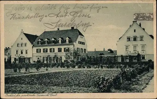 Ak Grub Poing in Oberbayern, Institut für praktische Tierzucht, Garten