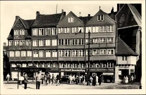 Ak Kiel Schleswig Holstein, Persianische Häuser am Alten Markt, Samenhandlung Joh. Eckardt