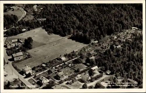 Ak Otterbäcken Schweden, Fliegeraufnahme vom Ort