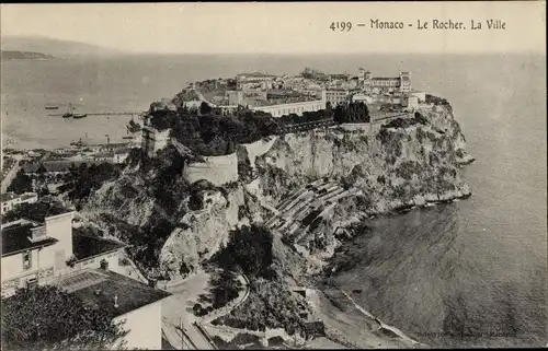 Ak Monaco, Le Rocher, la Ville