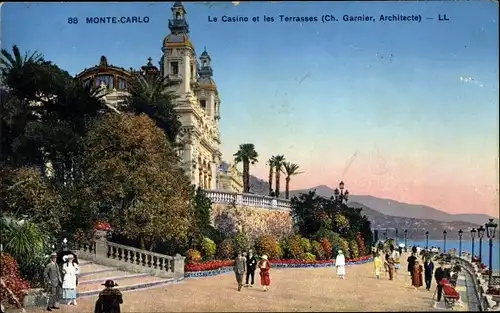 Ak Monte Carlo Monaco, Le Casino et les Terrasses