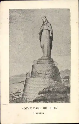 Ak Libanon, Statue, Notre Dame du Liban, Harissa