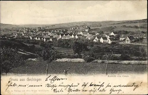 Ak Gechingen im Schwarzwald, Ansicht von Osten