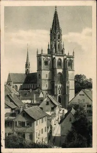 Ak Konstanz am Bodensee, Münster, Café Restaurant