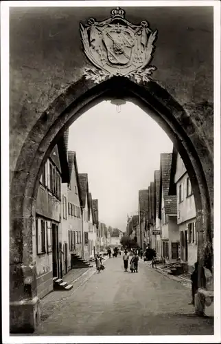 Ak Oppenau im Schwarzwald, Hauptstraße mit oberem Tor