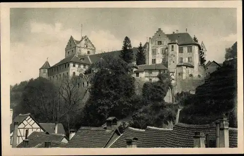 Ak Meersburg am Bodensee, altes Schloss