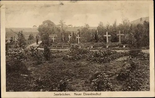 Ak Saarbrücken im Saarland, Neuer Ehrenfriedhof