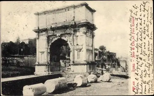 Ak Roma Rom Lazio, Arco di Tito nel Foro Romano