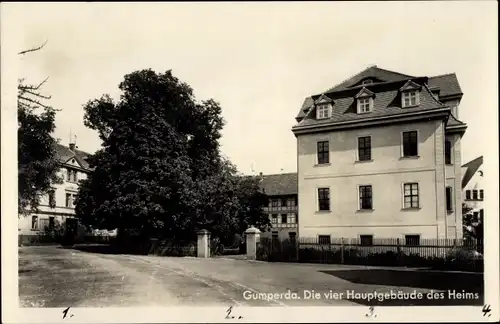 Ak Gumperda, Landschulheim, die vier Hauptgebäude