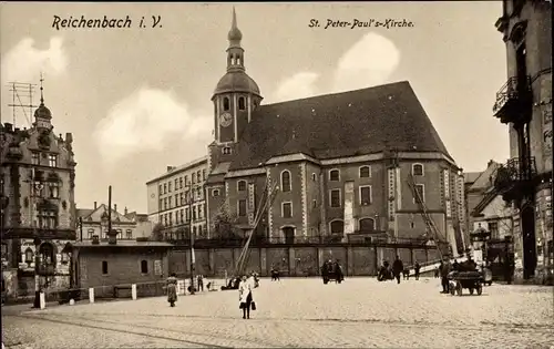 Ak Reichenbach im Vogtland, St. Peter Pauls Kirche