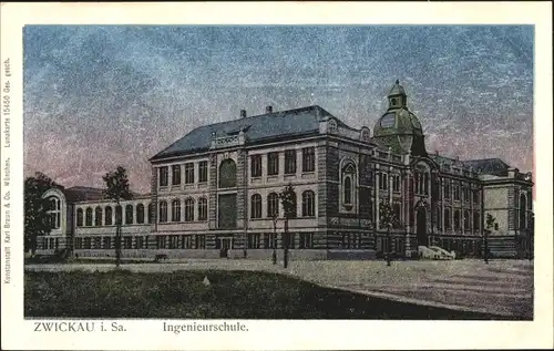 Ak Zwickau in Sachsen, Ingenieurschule