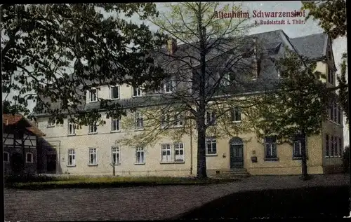 Ak Schwarzenshof Rudolstadt in Thüringen, Altenheim