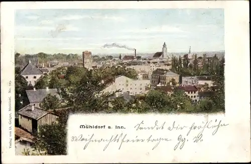 Ak Mühldorf am Inn Oberbayern, Gesamtansicht