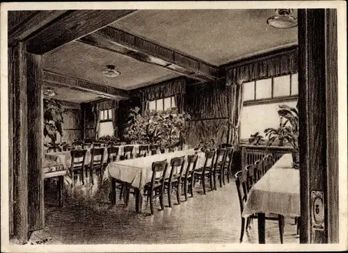 Künstler Ak Rose A., Masserberg, Kurheim, Speisesaal